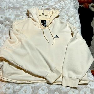 Adidas Oversized Cropped Hoodie